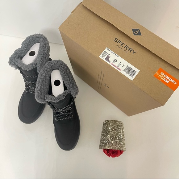 SPERRY TOP SIDER Juneau Faux Shearling Trim Boot- New In Box- Reemoly - Picture 3 of 15